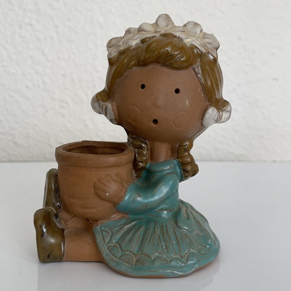 Vintage KIC Japan Ceramic Vase Planter Figurine - Picture 14 of 14